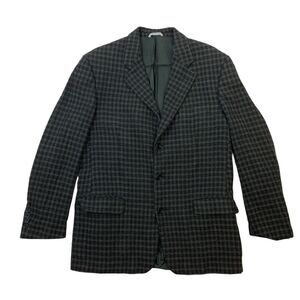 Vintage Chiavari Wool Blazer Mens 42R Shoulder Pads Sport Coat Jacket Made Italy